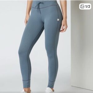 Vuori Striped Blue Leggings